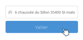 Je m'inscris en rentrant mon adresse postale complète.